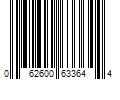 Barcode Image for UPC code 062600633644