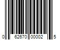 Barcode Image for UPC code 062670000025