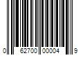 Barcode Image for UPC code 062700000049