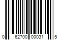 Barcode Image for UPC code 062700000315