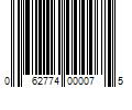 Barcode Image for UPC code 062774000075