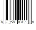 Barcode Image for UPC code 062793000070