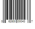 Barcode Image for UPC code 062800000437