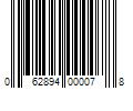 Barcode Image for UPC code 062894000078