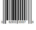 Barcode Image for UPC code 062933000076