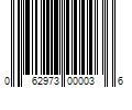 Barcode Image for UPC code 062973000036