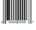 Barcode Image for UPC code 063000000067