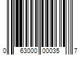 Barcode Image for UPC code 063000000357