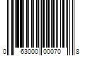 Barcode Image for UPC code 063000000708