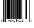 Barcode Image for UPC code 063000002818