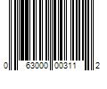 Barcode Image for UPC code 063000003112