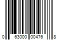 Barcode Image for UPC code 063000004768