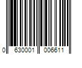 Barcode Image for UPC code 0630001006611