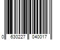 Barcode Image for UPC code 0630227040017