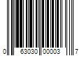 Barcode Image for UPC code 063030000037