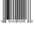 Barcode Image for UPC code 063100000066