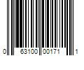 Barcode Image for UPC code 063100001711