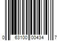 Barcode Image for UPC code 063100004347