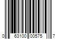 Barcode Image for UPC code 063100005757