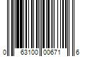 Barcode Image for UPC code 063100006716