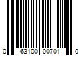 Barcode Image for UPC code 063100007010