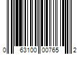 Barcode Image for UPC code 063100007652