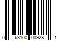 Barcode Image for UPC code 063100009281