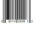 Barcode Image for UPC code 063110000063. Product Name: 