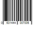 Barcode Image for UPC code 0631444007005