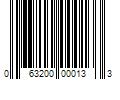 Barcode Image for UPC code 063200000133