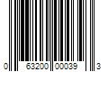 Barcode Image for UPC code 063200000393