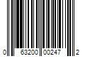 Barcode Image for UPC code 063200002472