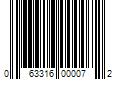 Barcode Image for UPC code 063316000072