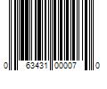 Barcode Image for UPC code 063431000070