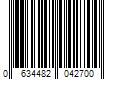 Barcode Image for UPC code 0634482042700