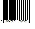 Barcode Image for UPC code 0634782000363