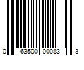 Barcode Image for UPC code 063500000833