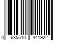 Barcode Image for UPC code 0635510441922