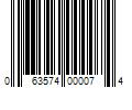 Barcode Image for UPC code 063574000074