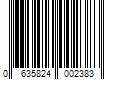 Barcode Image for UPC code 0635824002383