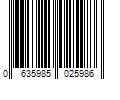 Barcode Image for UPC code 0635985025986