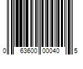 Barcode Image for UPC code 063600000405