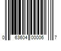 Barcode Image for UPC code 063604000067