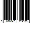 Barcode Image for UPC code 0636047374325