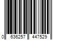 Barcode Image for UPC code 0636257447529