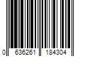 Barcode Image for UPC code 0636261184304