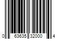 Barcode Image for UPC code 063635320004