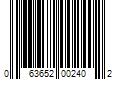 Barcode Image for UPC code 063652002402