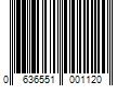 Barcode Image for UPC code 0636551001120