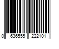 Barcode Image for UPC code 0636555222101